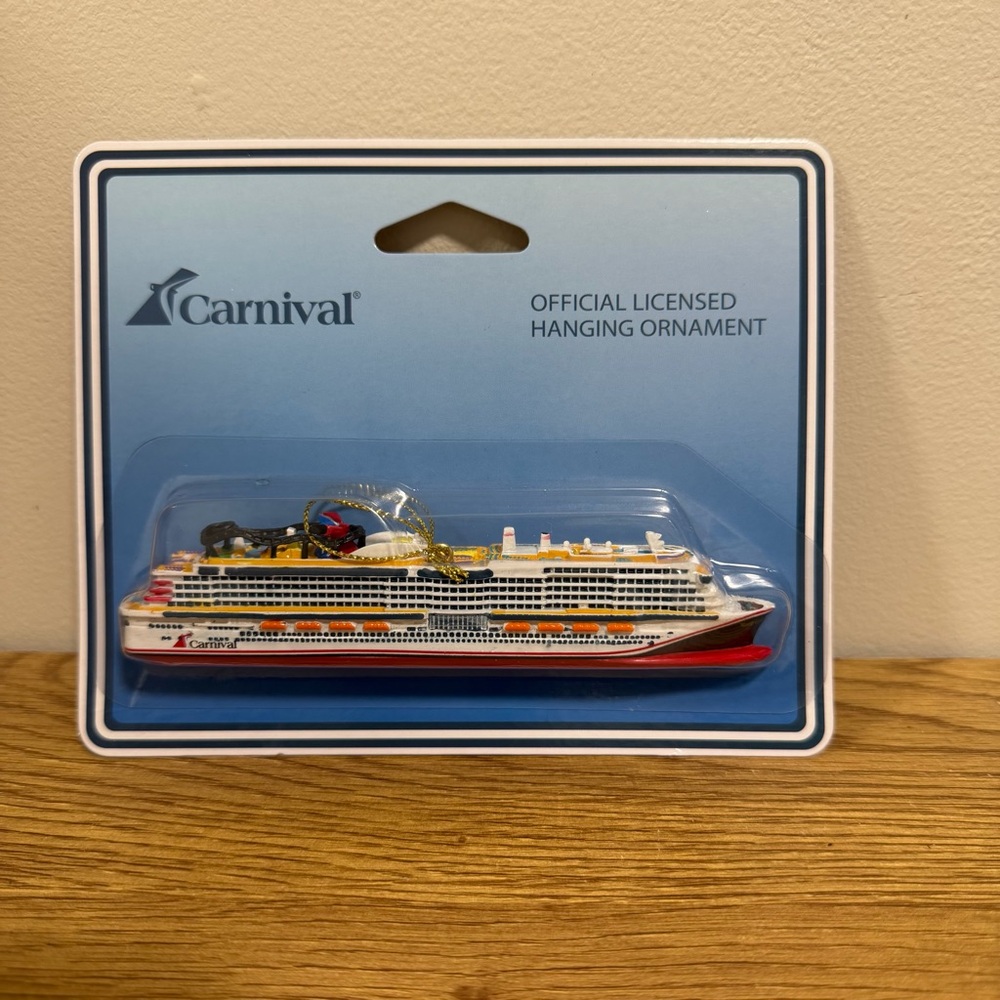 Carnival Mardi Gras Cruise Ship Hanging Ornament